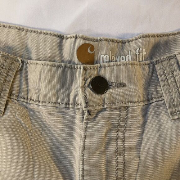 Carhartt Men's Ripstop Shorts Workwear Force Relaxed Fit Khaki Size 44 - Picture 3 of 11